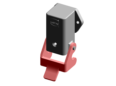 Han A Series 4 + PE Way Female 10A Panel Kit, includes Female Insert, Hood