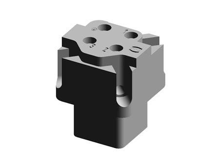 Han A Series 3P + E Way Female 10A Connector Kit, includes Female Insert, Hood