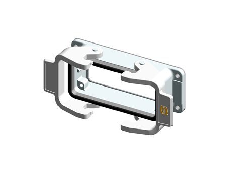 Han E Series 16 Way Female 16A Coupler Kit, includes Housing, Insert