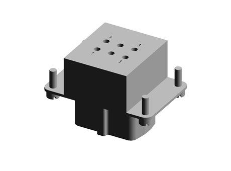 Han E Series 6 Way Female 16A Connector Kit, includes Housing, Insert