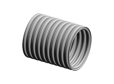 Flexicon FPAS Plastic Flexible Conduit Black 42mm 10m
