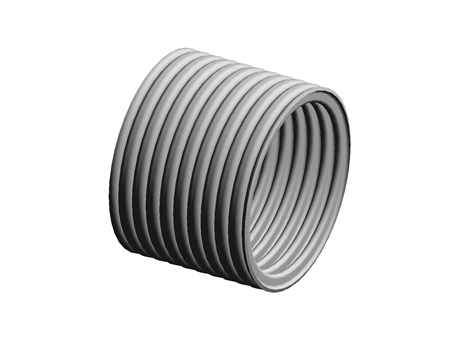 Flexicon FPAS Plastic Flexible Conduit Black 67mm 10m