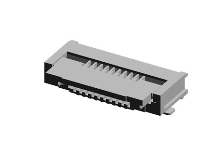 0.5 FPC ZIF BTM CONT EMBT PKG 10Ckt