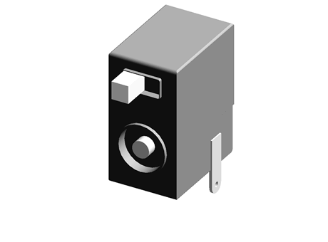 DC power jack with slide switch