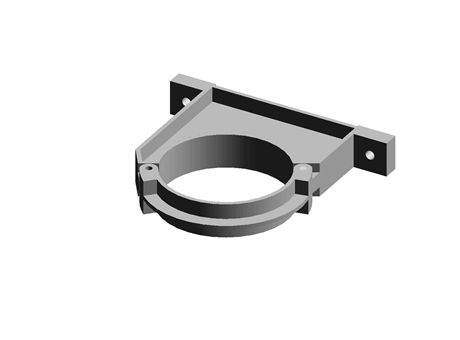 Polypropylene pipe clip,4in
