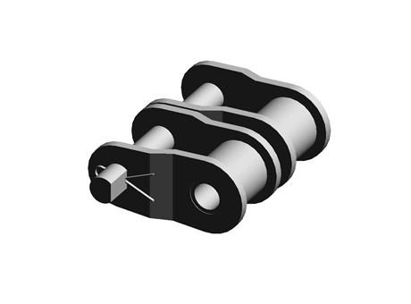 Carbon steel, BS 3/4 in. Duplex, Offset
