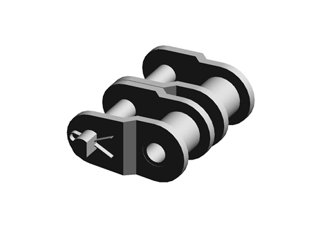 Carbon steel, ANSI 1 in. Duplex, Offset