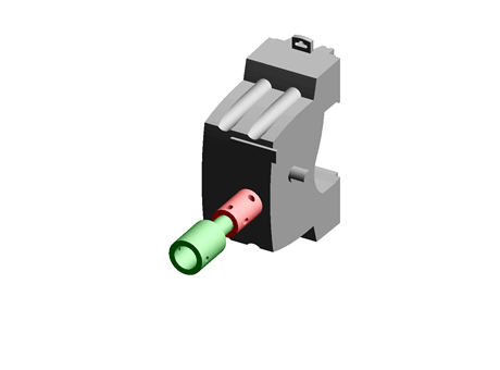Adaptador Schneider Electric A9A27008 Acti 9 para uso con iC60 MCB, mando giratorio iC60, iDPN Vigi, ilD MCB, iSW-NA