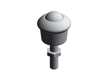 S/steel bolt fitting BTU,19mm ball dia