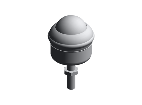 S/steel bolt fitting BTU,40mm ball dia