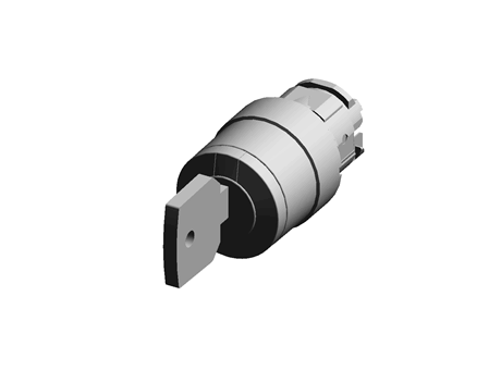 Cabezal de interruptor de llave ZB4BG7 Schneider Electric, 3 Posiciones, Retorno por resorte a la posición central