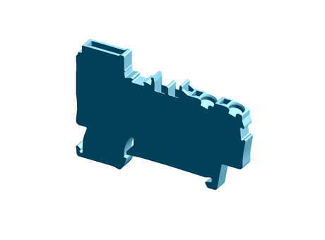 2-conductor N-disconnect terminal block;