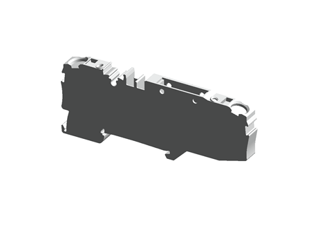 2-conductor carrier terminal block; for