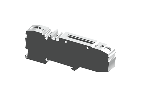 2-conductor carrier terminal block; with