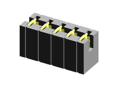 2.54mm MNT series open top shunt, 5P