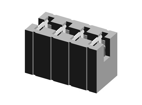 2.54mm MNT series open top shunt, 4P