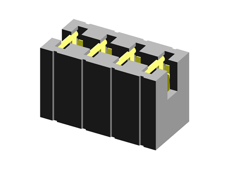 2.54mm MNT series open top shunt, 4P