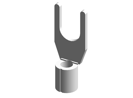NON-INSULATED SPADE TERMINALS 22-16 A.W.