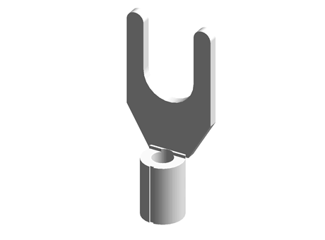 NON-INSULATED SPADE TERMINALS 22-16 A.W.