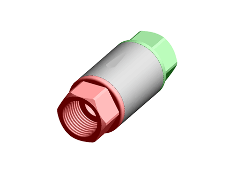 S/steel non-return valve,1/2in F-F BSP