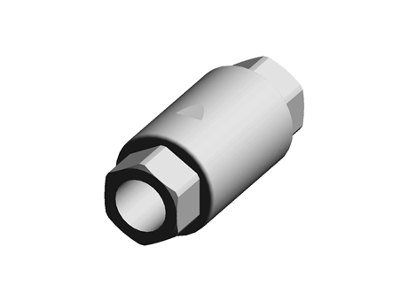 S/steel non-return valve,3/8in F-F BSP