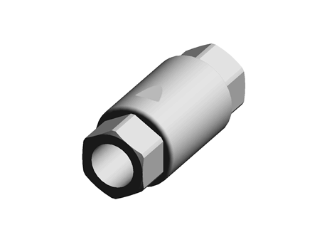 S/steel non-return valve,1/4in F-F BSP