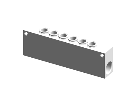 Legris push-in 6 outlet fitting,10mm dia