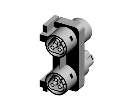 Distribution block without mounting lugs