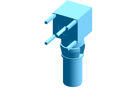 DIN-Signal coax contact female