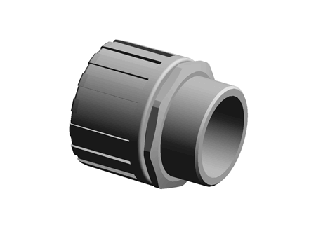 Conduit fitting straight IP69 34mm M40