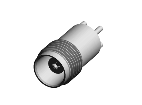TE Connectivity Straight 50 Ω, 75 Ω Through Hole TNC Connector, Solder Termination