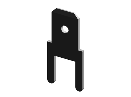TE Connectivity PCB焊接端子, FASTON .187 系列, 接片尺寸: 4.8 x 0.5mm, 非绝缘, 镀锡镀铜触点