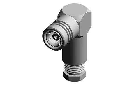 Radiall Right Angle Cable Mount SMB Connector, 50Ω Impedance, Clamp Termination, RG179, RG187, RG188, RG316 cable type