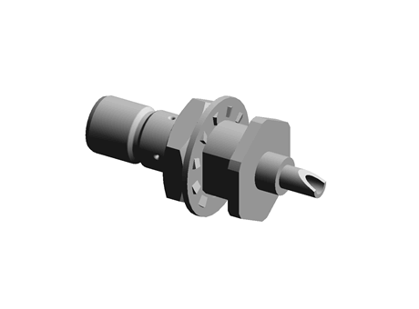 Radiall Panel Mount SMB Connector, 50Ω Impedance, Solder Termination