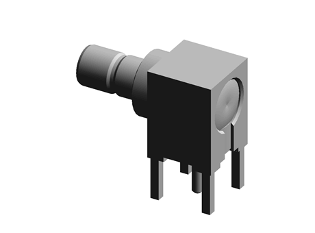 Radiall Right Angle Through Hole Standard SMB Connector, 50Ω Impedance, Solder Termination, Coaxial cable type