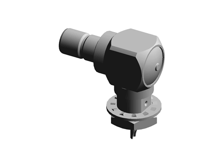 Radiall Right Angle Panel Mount SMB Connector, 50Ω Impedance, Solder Termination