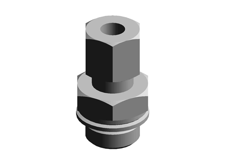 Legris 6mm x 1/4 in BSPP Male Straight Coupler Brass Compression Fitting
