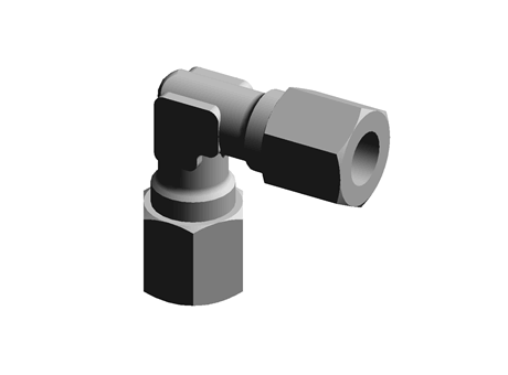 Legris 8mm 90° Equal Elbow Brass Compression Fitting