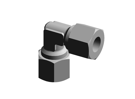 Legris 10mm 90° Equal Elbow Brass Compression Fitting