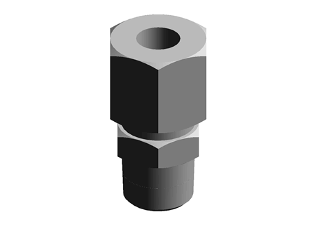 Legris 6mm x 1/8 in BSPT Male Straight Coupler Brass Compression Fitting