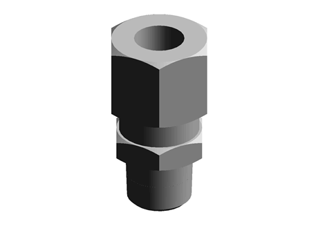 Legris 10mm x 1/4 in BSPT Male Straight Coupler Brass Compression Fitting