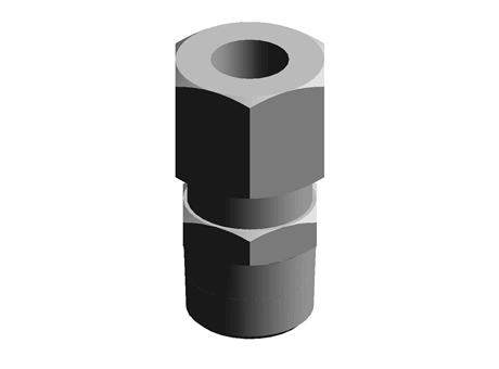 Legris 10mm x 3/8 in BSPT Male Straight Coupler Brass Compression Fitting