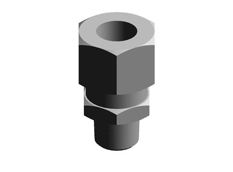 Legris 12mm x 1/4 in BSPT Male Straight Coupler Brass Compression Fitting