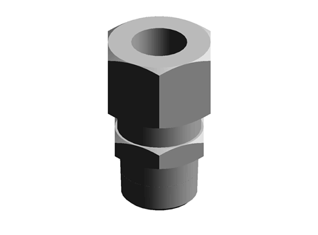 Legris 12mm x 3/8 in BSPT Male Straight Coupler Brass Compression Fitting