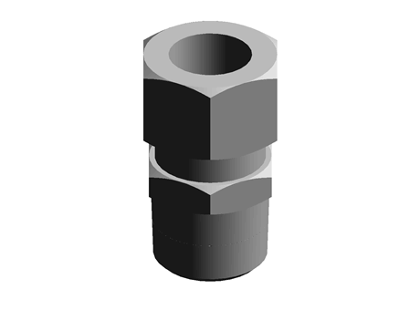 Legris 15mm x 1/2 in BSPT Male Straight Coupler Brass Compression Fitting