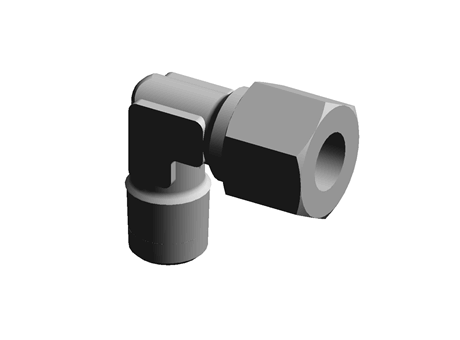 Legris 10mm x 1/4 in BSPT Male 90° Elbow Brass Compression Fitting