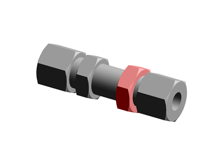 Legris 6mm Straight Bulkhead Coupler Brass Compression Fitting