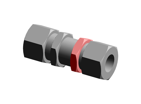 Legris 12mm Straight Bulkhead Coupler Brass Compression Fitting