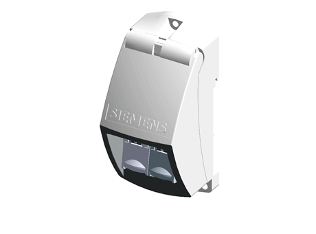 RS Group - Free CAD models - Siemens Female RJ45 Connector, DIN Rail ...