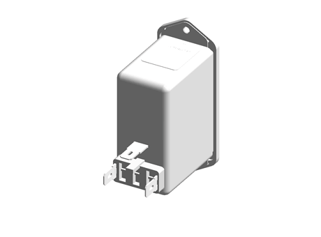 Schaffner,2A,250 V ac Male Panel Mount IEC Filter 2 Pole FN282-2-06,Faston 2 Fuse